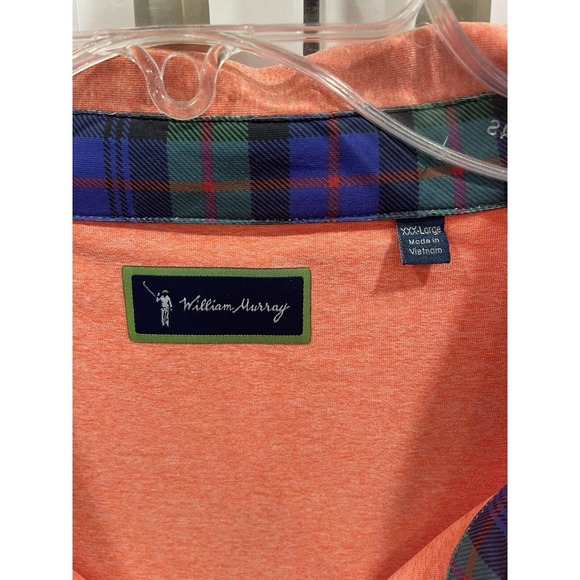William Murray Golf Performance Polo‎ Salmon Mens XXXL AK116 - Picture 2 of 5